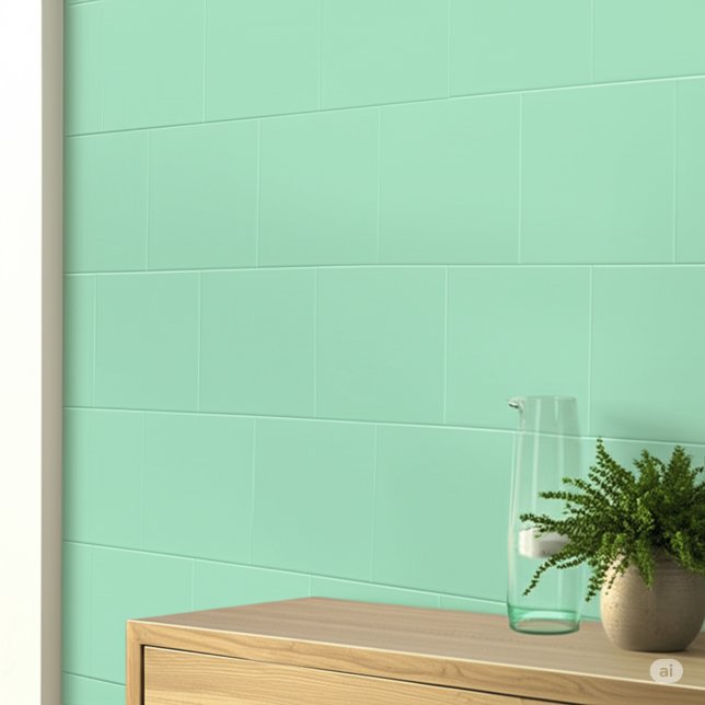 Carreau Bleu à la menthe (Cuisine et salle de bain) Carré  (Mint green and blue tiles
)