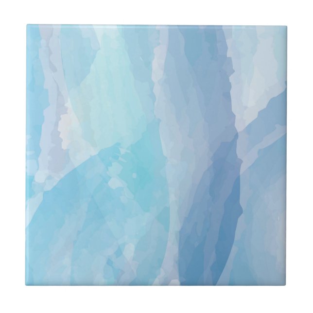 Carreau Bleu, abstrait, cool couleur de l'eau brosse art (Devant)