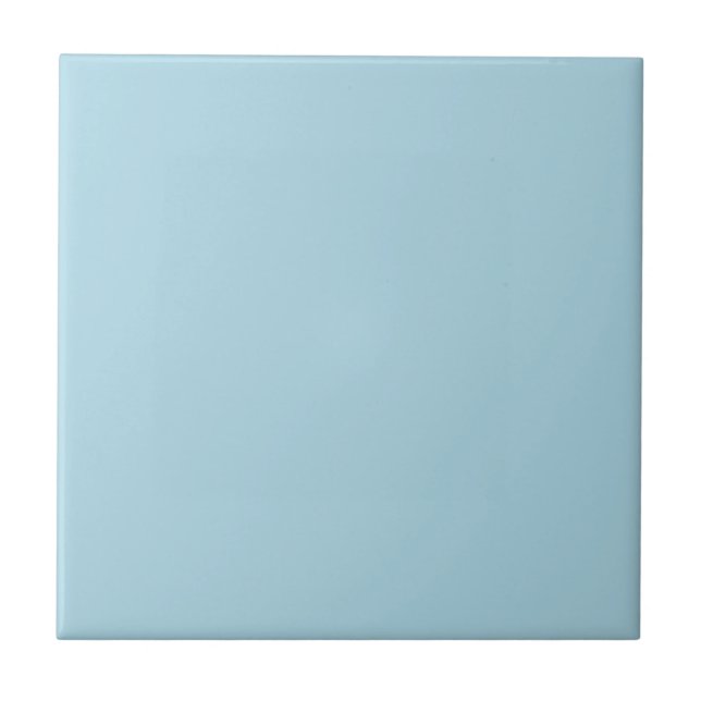 Carreau Bleu clair Pale Pastel Couleur uni (Devant)
