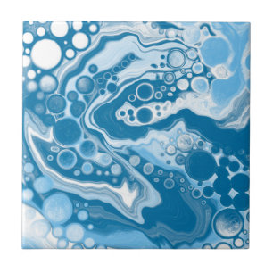 Carreau Bleu Digital Fluid Art Marbre Pour Peinture Cellul