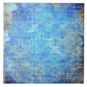 Carreau Bleu esthétique vintage brun