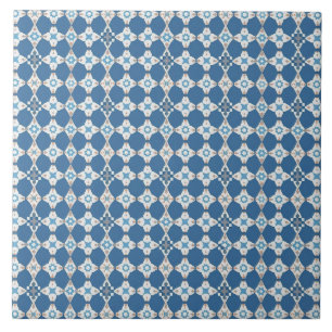 Carreau Bleu et blanc Motif Méditerranée Azulejo