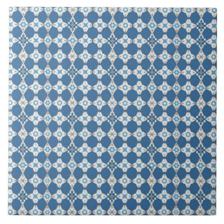 Carreau Bleu et blanc Motif Méditerranée Azulejo