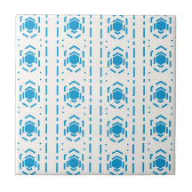Bleu et écrin méditerranéen Motif en céramique 