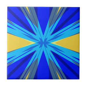 Carreau Bleu Jaune hiver Noël Noël Noël Noël Star Starburs