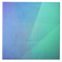 Bleu moderne Aqua & Turquoise à dégradé géométriqu