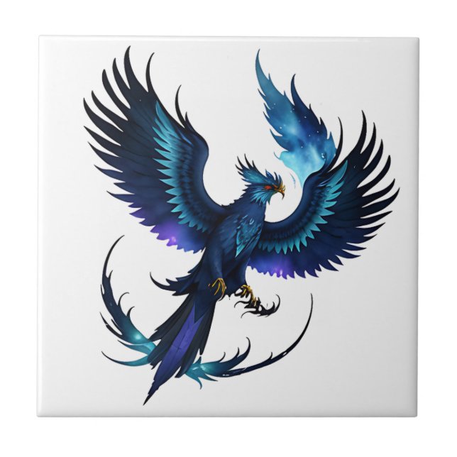 Carreau bleu phoenix (Devant)