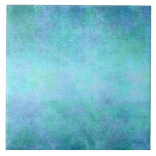 Carreau Bleu, pourpre turquoises, Aqua, et aquarelle