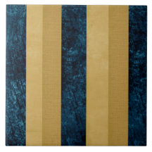 Bleu Royal rayé contemporain, Or, crème à beurre