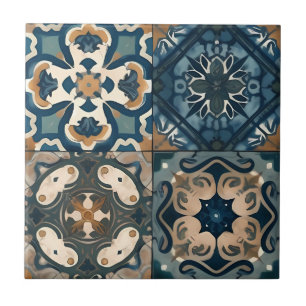 Carreau Bleu sublime et carrelage en céramique marocaine B