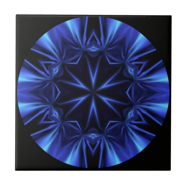 Carreau Bleu Temps Warp ~ Inspiré Par La Voie Lactée Galax (Devant)
