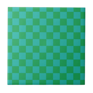 Carreau Bleu vert À damiers En vichy Motif