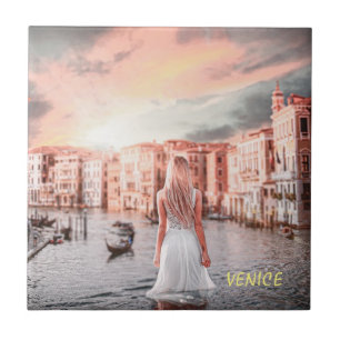 Carreau Blondie Dans Venise Romantique
