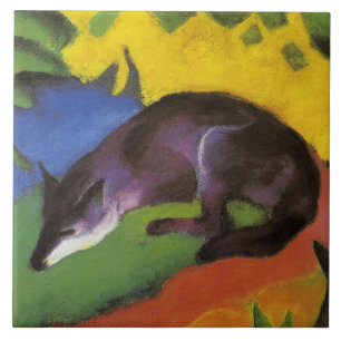 Carreau Blue Fox (par Franz Marc)