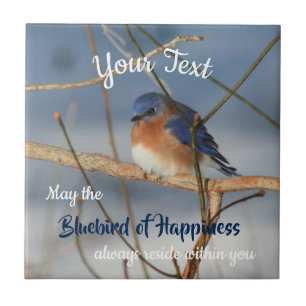 Carreau Bluebird Of Happiness Inspiré Personnalisé