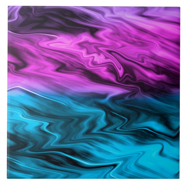 Carreau Blurred arrière - plan à la mode pourpre et bleu (Devant)