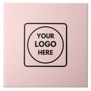 Carreau Blush Rose Féminin   Logo Professionnel Personnali