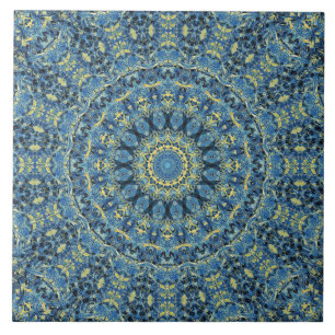 Carreau Boho Abstrait Super Van Gogh Starry Nuit Mandala
