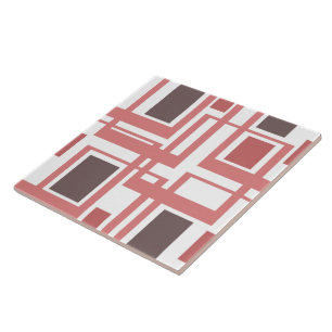 Carreau Boho Blush rose Carré géométrique Carrelage en cér