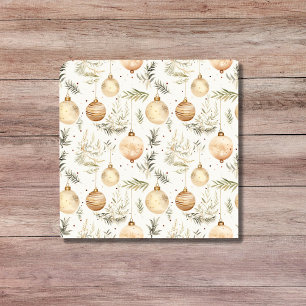 Carreau Boho ornements de Noël Moyen-siècle Moderne Neutre