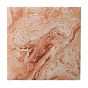 Carreau Boho Rust Marbre Effet Terre Abstrait