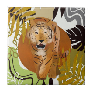Carreau Boho Tropical Jungle Tiger