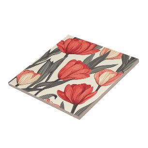 Carreau Boho Tulip Carrelage En Céramique Pour Des Intérie