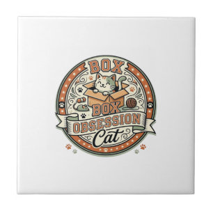 Carreau Boîte Obsession Chat Boîte Obsession Chat Vintage