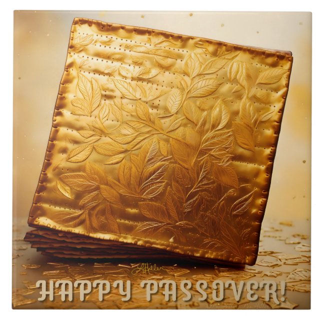 Carreau Bonne Pâque ! Golden Matzah (Devant)
