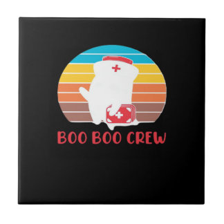 Carreau Boo Boo Crew Nurse Funny Ghost Halloween Classic T