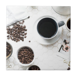 Carreau bouffée de caféine pleine de café