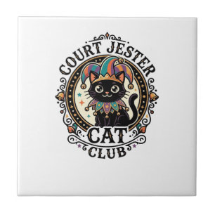Carreau Bouffon de la cour Chat Design amusant pour amateu