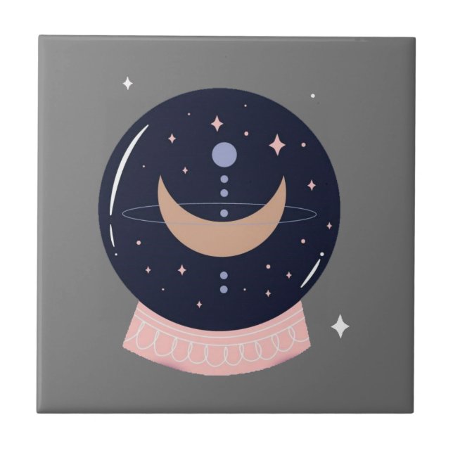 Carreau Boule de cristal mystique psychique (Devant)