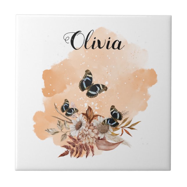 Carreau Bouquet floral blooming garden (Devant)