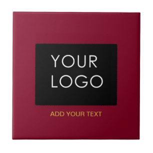 Carreau Boutique Burgundy Red Personnalisable Ajouter Votr