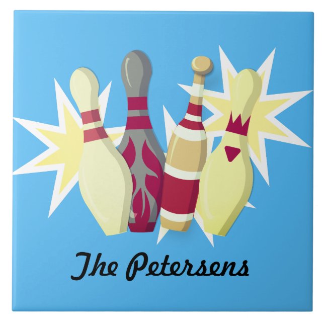 Carreau Bowling de style vintage (Devant)