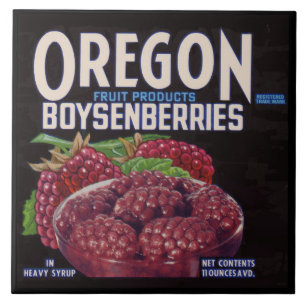 Carreau Boysenberries Oregon des années 1940 peut imprimer