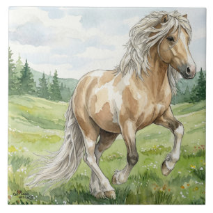 Carreau Brana Pinto Palomino Aquarelle islandaise