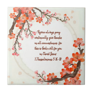 Carreau Branches de fleurs de verger