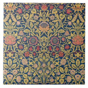 Carreau Bright Violet and Columbine (par William Morris)