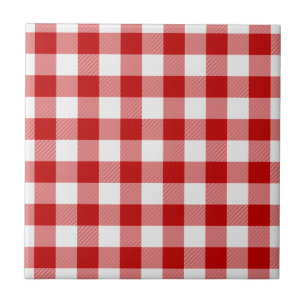 Carreau Buffalo Plaid Check Rouge Blanc