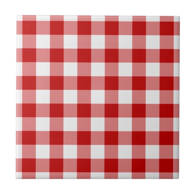 Carreau Buffalo Plaid Check Rouge Blanc (Devant)