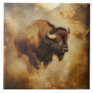 Carreau Buffle Majestic, Carrelage de bison, Trivet