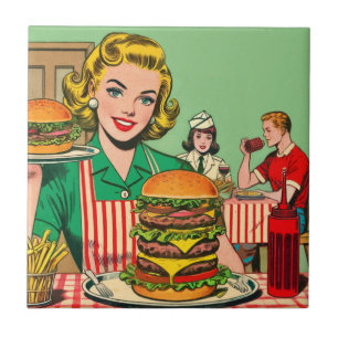 Carreau Burger Retro