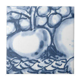 Carreau C3 - Tuile murale de panier de Delft - C3