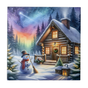 Carreau Cabine de journal - Noël