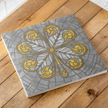 Cabot à quatre feuilles - Mosaïque d'or et de perl