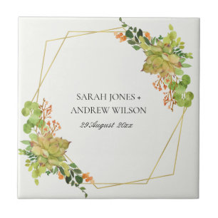 CARREAU CACTUS SUCCULENT COULEUR D'EAU FLORALE CACTUS ENRE