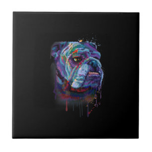 Carreau Cadeau de Bulldog anglais Une maman de Bulldog ang