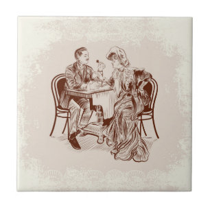 Carreau café et amour